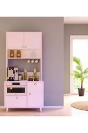 Latte Kahve Köşesi / Çok Amaçlı Dolap / Airfryer Dolabı / Mutfak Organizeri